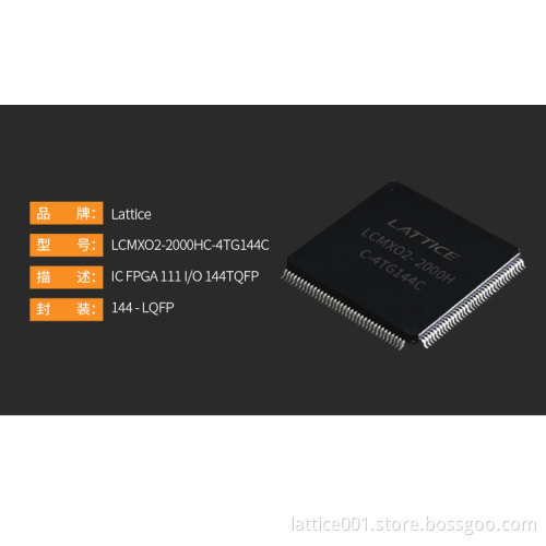 LATTICE  FPGA  IC  LCMXO2-2000HC-4TG144C